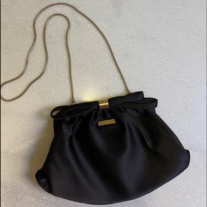 Kate Spade black satin bag